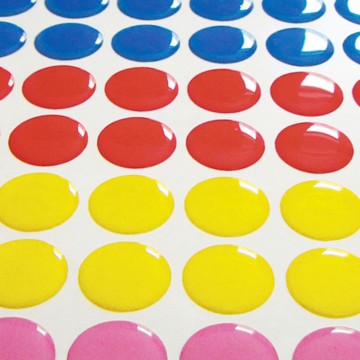 Domed Epoxy Sticker